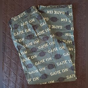 NWOT Blue/green “game on” pajama pants (adult medium)